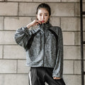 Women Zipper Hooded Long Sleeve Running Jacket Women's Sportwear Sweatshirt Ladies  Fitness Gym Jacket Yoga Sports Shirts