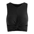 Women'S Stretch Knotted Ribbed Vest Sports Bra